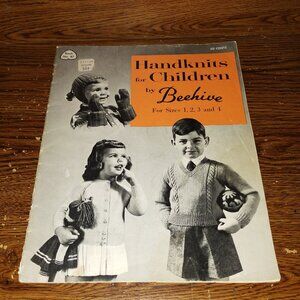 Handknits For Children by Patons Beehive Book #87 For Sizes 1-4 (Knit Patterns)